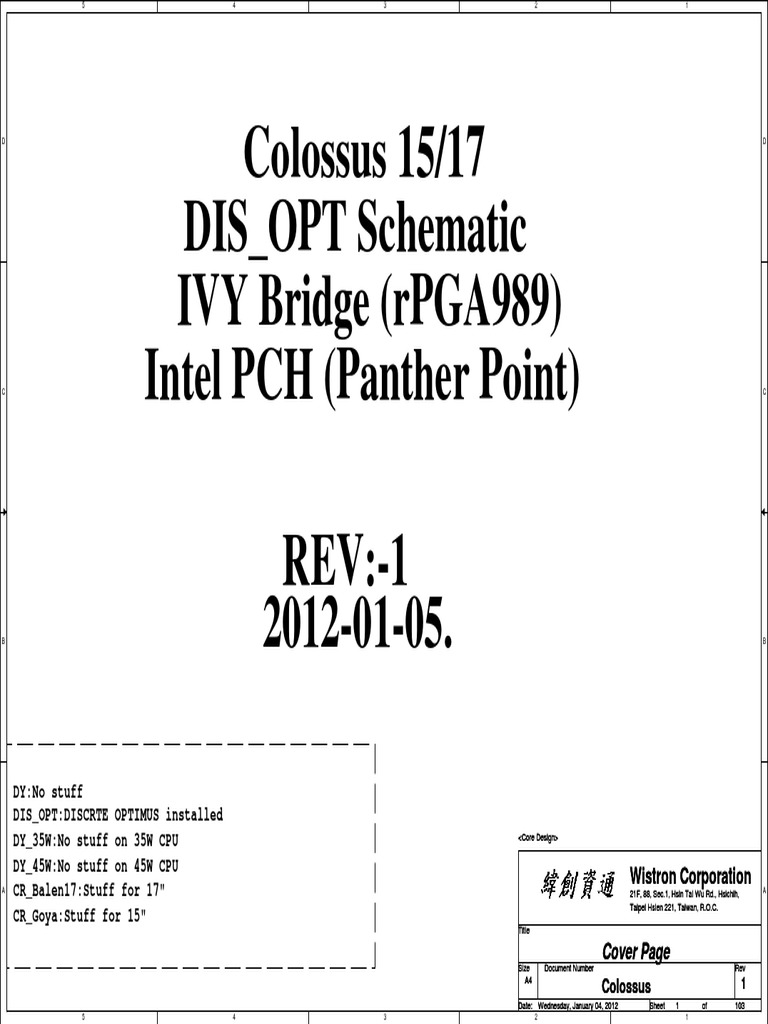 Colossus Design Schematic | PDF | Usb | Transport Layer Security