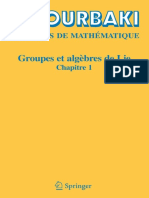 Groupes Et Algèbres de Lie - Chapitre 1 PDF