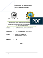 Simulación de una planta de cloración de propileno en HYSYS