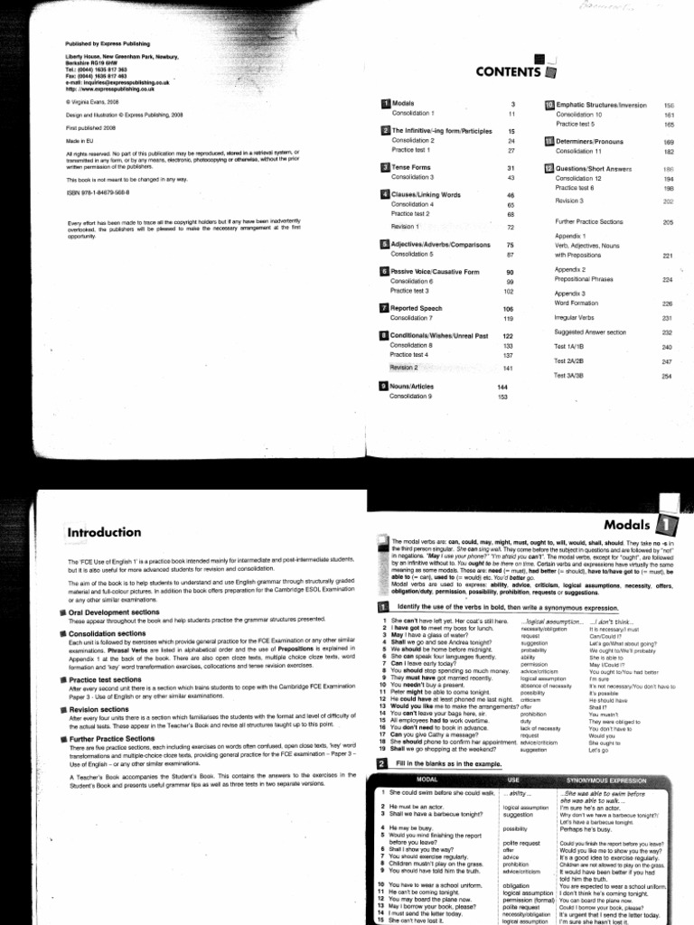 Fce Use Of English 1 Answer Key Pdf