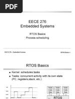 EECE 276 Embedded Systems: RTOS Basics Process Scheduling