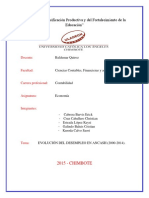 Evolución Del Desempleo en Ancash (2000-2014).