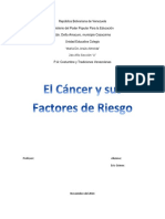 El Cancer y Sus Riesgos