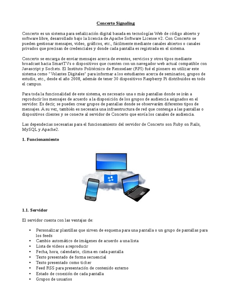 Concerto | PDF | Servidor HTTP Apache | Servidor (Computación)