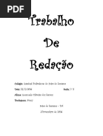 Trabalho de Redação