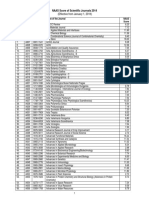 RATING OF SCIENTIFIC JOURNALS 2014-Effective From January 1, 2015 PDF