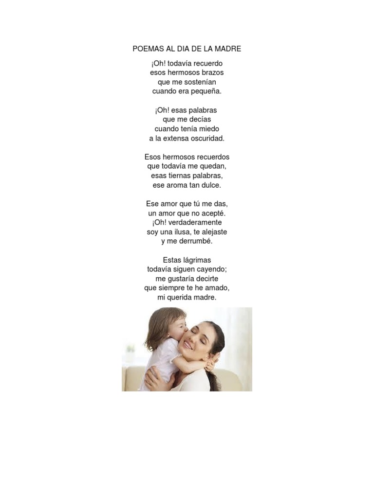 Poemas para el Día de la Madre | PDF | Amor | Naturaleza