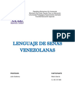 Evolución Histórica de La Lenguaje de Señas Venezolanas