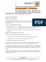 Especificaciones técnicas para la creación de pistas y veredas en Lima