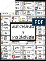 Visual Schedule Cards by Grade School Giggles