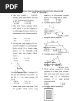 Soal Kesebangunan 3 SMP