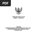 Perdes Tahun 2016 Tentang Kewenangan Desa Berdasarkan Hak Asal Usul Dan Kewenangan Lokal Berskala Desa Di Desa Kutuh