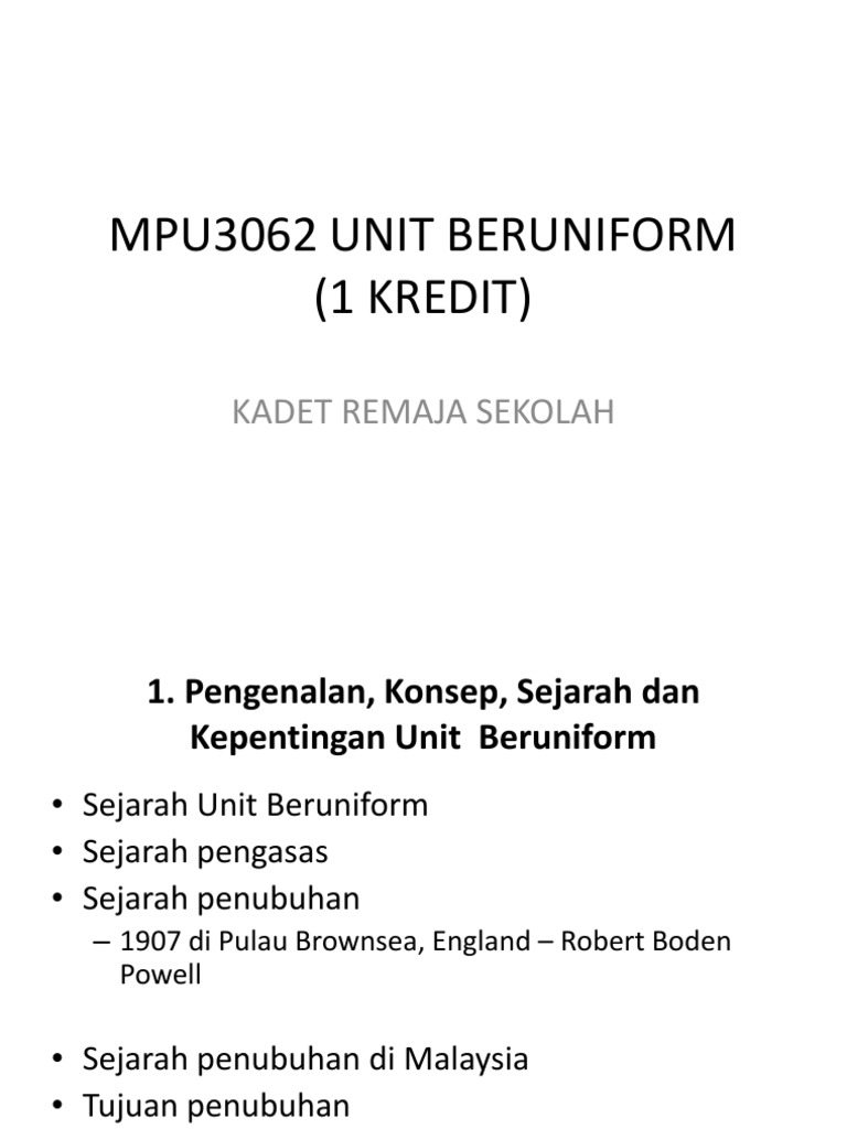Unit Beruniform Pdf