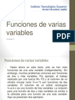 Funciones de Varias Unidad 4