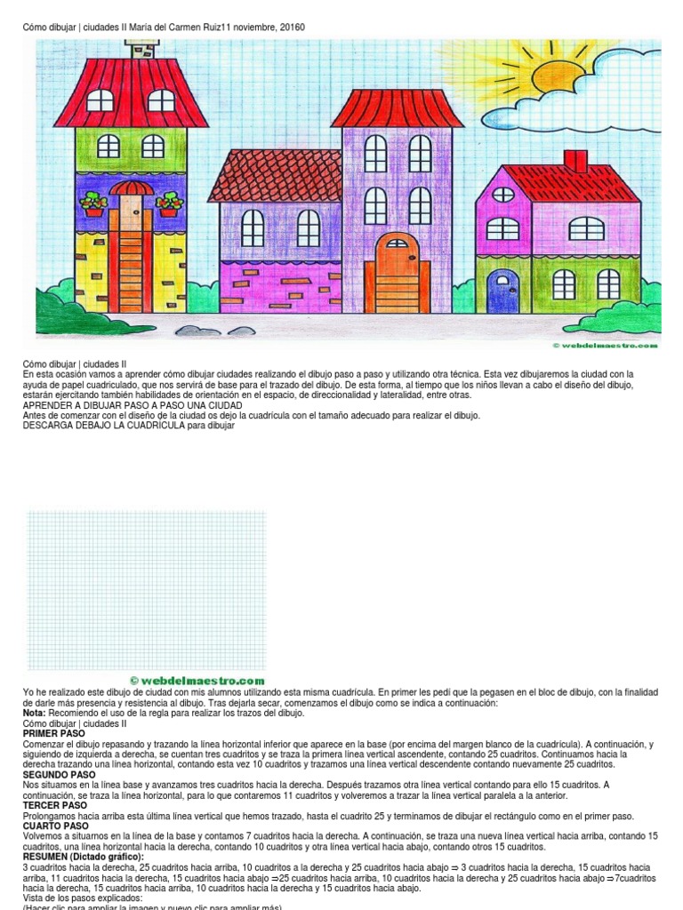 Cómo dibujar ciudades en cuadritos | PDF | Dibujo