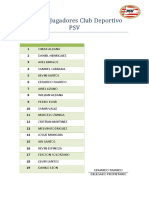 Lista de Jugadores Club Deportivo PSV