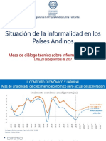 Situación de La Informalidad en Los Países Andinos