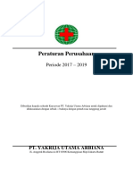 Contoh COVER Peraturan Perusahaan