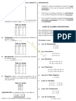 Leyes de álgebra proposicional