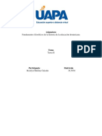 TAREA II-Fundamentos Filosóficos de La Historia de La Educación Dominicana-Roselyn Medina C Alcaño