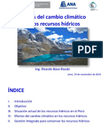 Efectos Del Cambio ClimÁtico en Los Recursos Hidricos Ricardo Baca