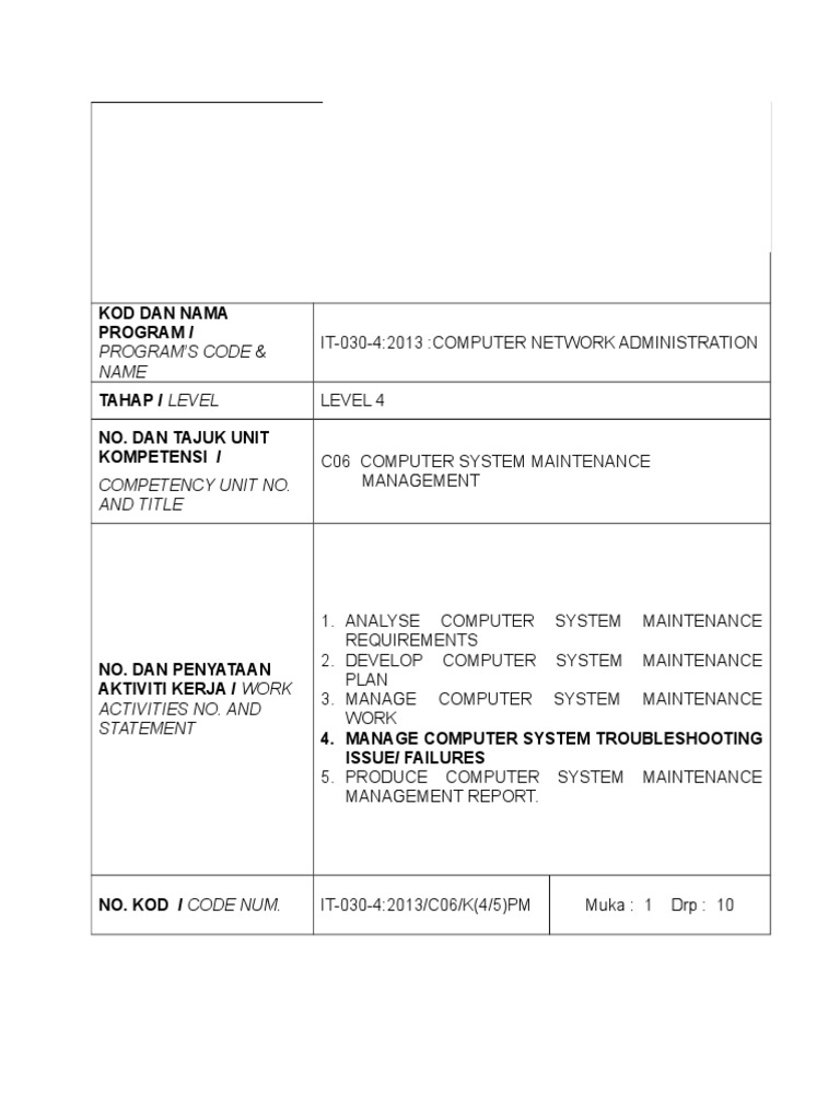 Computer System Maintenance Guide | PDF