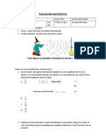 6 ° Evaluación de Matemáticas NM