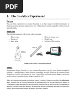 Electrostatics Experiment Manual