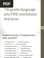 7th Grade Language Arts PDE Worksheet