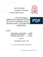 Ciclo Combinado Gas-Vapor A Partir de Biomasa PDF