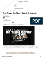 The “Trump Tax Plan” - Details & Analysis