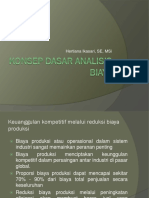 Konsep Dasar Analisis Biaya 1