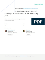 Validation of Finite Element Predictions of Cartil