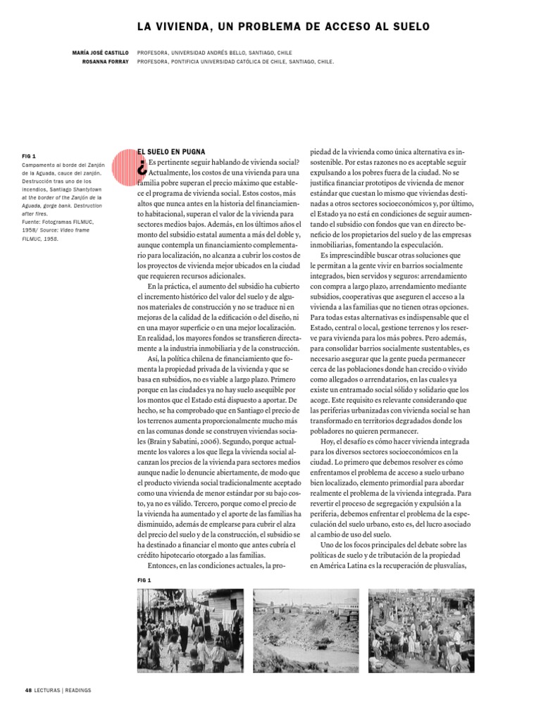 Acceso a Vivienda Social en Chile | PDF | Santiago | Chile