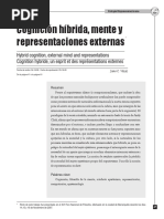 Cognición Híbrida, Mente y Representaciones Externas