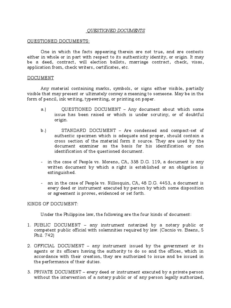 Understanding Questioned Documents | PDF | Expert | Scientific Method