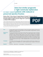 2016 - Different Correlates But Similar Prognostic Implications For Right Ventricular Dysfunction in Heart Failure Patients With Reduced or Preserved Ejection Fraction PDF