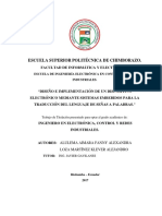 Diseño e Implementación de Un Dispositivo Electrónico Mediante Sistemas Embebidos para La Traducción Del Lenguaje de Señas A Palabras