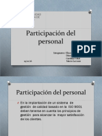 Participación Del Personal Grupo 3