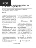 Perspectives and Results On The Stability and Stabilizability of Hybrid Systems