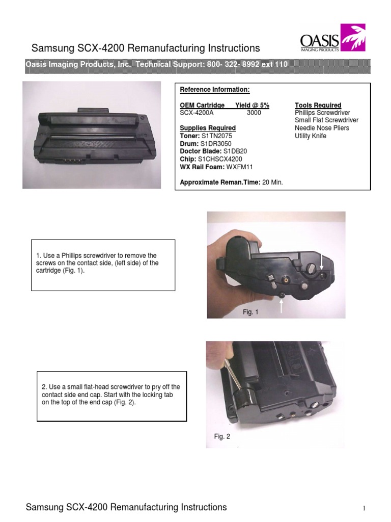 Samsung SC X 4200 Toner | PDF | Blade | Equipment