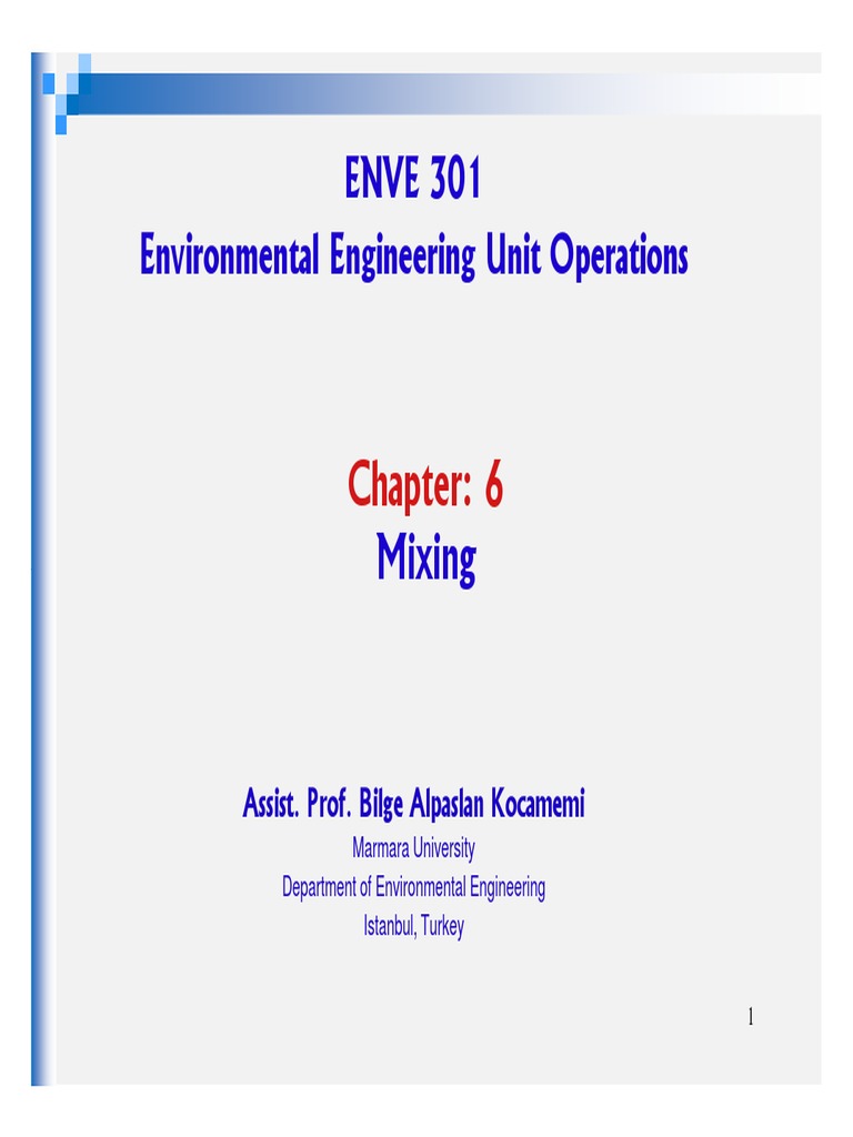 Baffle and Unbaffled Tanks PDF PDF