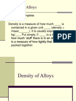 HWK - Density of Alloys