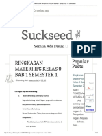 RINGKASAN MATERI IPS KELAS 9 BAB 1 SEMESTER 1 - Suckseed PDF