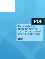 Tarif Standard de Comisioane PF PDF