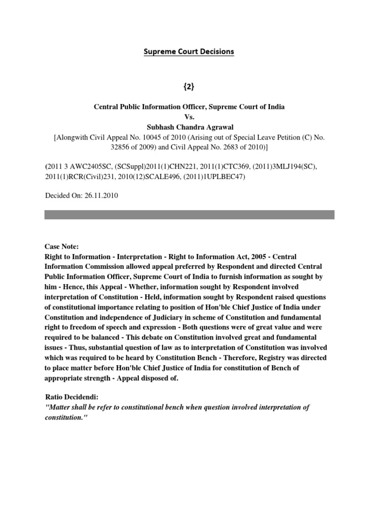 Supreme Court Decisions PDF