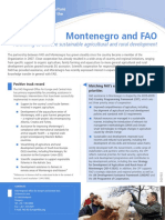 Montenegro and FAO: Partnering To Achieve Sustainable Agricultural and Rural Development