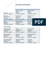 Coffeebreak Menu 2016 Buffee