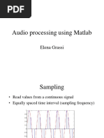 Audio Processing Using Matlab