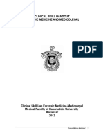 Clinical Skill Handout Forensic Medicine and Medicolegal